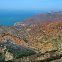 View to the Mediterranean Sea from approximately 700 meters above sea-level